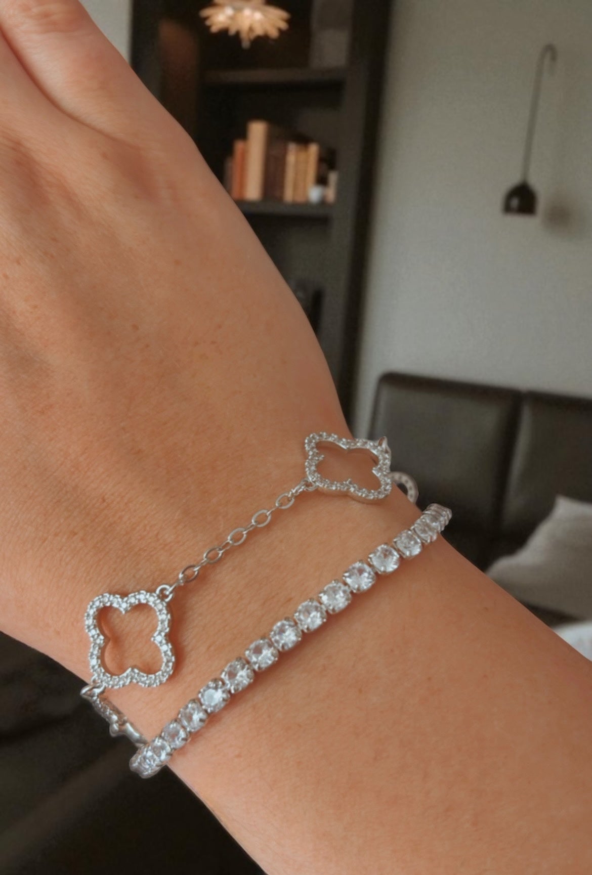 Trio de bracelets argenté